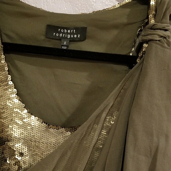NWOT Robert Rodriguez Sequin Top - Picture 2 of 4
